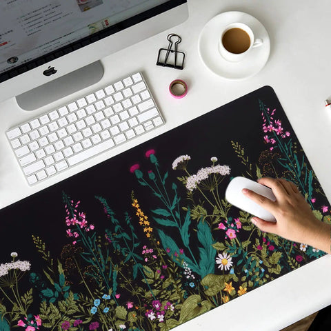 Massive Extended Desk Pad For Gaming And Work XXL Thirty Five Point Four By Fifteen Point Seven Inch Keyboard And Mouse Mat