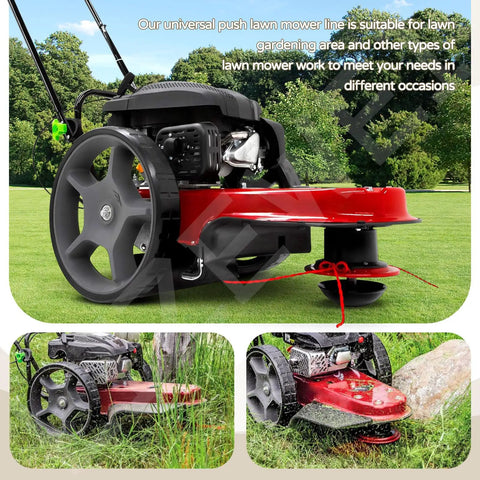 Universal Walk Behind Trimmer Line 21.25 Inch Length 0.155 Inch Diameter 30 Piece Pack Fits Most Walk Behind Mowers shown installed