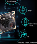 Sony IMX323 Low Light USB Camera Module With 100 Degree Wide Angle No Distortion Lens 1080P HD Video H264 UVC USB 2.0 Webcam Board