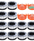 16 Pack Autofeed Weed Eater String For Black Decker, 0.065 Inch Replacement Spool, 360 Feet Total, AF-100 Compatible Trimmer Line
