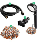 Upgrade Your Shower With Spa Like Ionic Filter To Soften Water, Boost Pressure, And Save Water, 3 In 1 Spray Jetting Shower Head