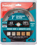 7 Inch Diamond Blade Turbo General Purpose For Cutting Concrete Block Brick Pavers And Roof Tiles With 50 Percent Taller Segments