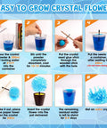 Step-by-step instructions for Crystal Growing Kit For Kids 8 To 12, Fast 24 Hour Science Lab Toys Set For STEM Learning.