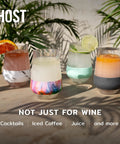 Freezable Stemless Wine Glasses With Secure Lids, Double Wall Insulated Chiller Tumblers For Grab And Go Vibes, Keep Your Sip Ice Cold Outside, 12 Oz Set Of Two Pink Blush Drinkware For Her.