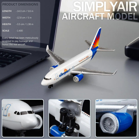 1 To 400 Scale Allegiant Airplane Model Ready To Display Dope Preassembled Alloy Fuselage With Plastic Fittings No Assembly Needed Collectible Aircraft For Home Desk Or Shelf Display