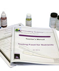 Hands On Food Nutrients Chemistry Lab Kit For Classrooms To Test Carbs Lipids And Proteins Using Benedicts Solution Biuret Reagent Iodine And Fat Soluble Dye For 15 Student Groups with manuals and reagents