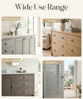 Hella Sleek Grey Aluminum Self Adhesive Drawer Pulls Stick On Cabinet Knobs For Kitchen Bathroom Vanity 8 Piece Set on various furniture types.