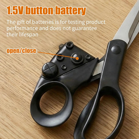 Infrared Laser Guided Scissors For Fabric And Paper Cutting With Dope Precision Laser Line Flawless Straight Cuts Every Time
