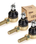 Ball Joint Kit For Club Car DS Golf Cart 1976 To 2008 Set Of 3 Tie Rod Ends Two Left Hand Threads OEM 7540 And One Right Hand Thread OEM 7539 Non Greasable Self Lubricating Direct Replacement, three threaded ball joints with box