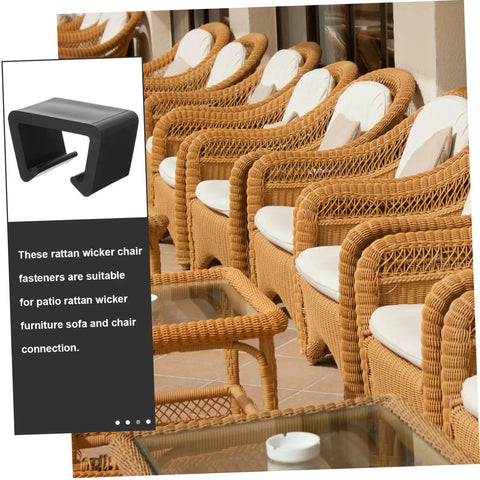 Rattan wicker furniture with 12 Pack Garden Furniture Clips For Patio Sofas And Outdoor Sectionals Wicker Chair Fasteners.