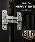 Beefy Heavy Duty Stainless Steel Trap Door Gate Hinges 180 Degree Swing Weld On Mount for square tube gates outdoor use