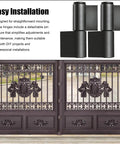 Top Shelf Heavy Duty Flag Shaped Hinges Built Tough With 4.2mm Solid Steel For Smooth Swinging Motion On House Garage And Trailer Doors Quick Install Four Pack