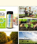Soil PH Test Kit With 100 Quick And Easy PH Testing Strips For Grass Garden And Plants Durable Universal Soil PH Level Tester