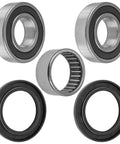 Rear Wheel Bearings And Seals Kit For Yamaha YZF R6 2003 2014 Wide Compatibility With R1 And R6 Models, showing 2 bearings, 2 seals and 1 needle bearing