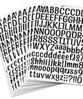 1260 Pcs Dope Vinyl Letter Stickers Set In 10 Sheets Black Self Adhesive Numbers Punctuation For Mailbox Signs Windows Doors Cars Trucks