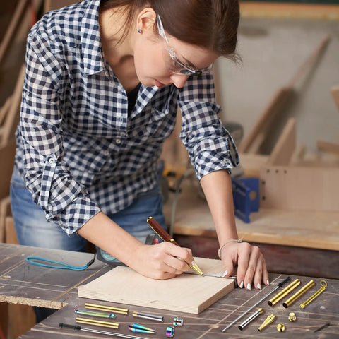 Level Up Your DIY Flow With This Bulk 48 Piece Pen Making Kit For Wood Turning Featuring 7mm Slimline Refills For Seamless Lathe Turning And Legit Writer Vibes