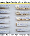 15 Pack Brass Pivot Pin Washers For CQC 7 Series EDC Pocket Knife Folding Knives Replacement Gaskets 0.8x16x6.2mm sizes