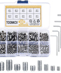 Stainless Steel Socket Head Screw Set 300 Pcs Allen Hex Cap Screws Kit With Metric M3 M4 M5 M6 M8 Sizes, storage box visible