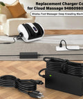 24V Foot Massager Charger Replacement Cord For Shiatsu Foot Massager Deep Kneading Machine With Heat Therapy Compatible With XH2400-2500 XH24002500