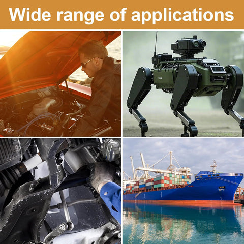 Wide range of applications for copper anti-seize lubricant for high-temp automotive use on machinery, vehicles, and marine vessels.