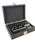 Open case showing 36 Piece Rectangular Gage Block Set, Steel Grade Economy for Workshop Calibration and Inspection, High Precision With Plus Or Minus 0.000050 Inch Tolerance, Includes 0.050 To 4.000 Inch Ranges For Easy, Reliable Measurements.