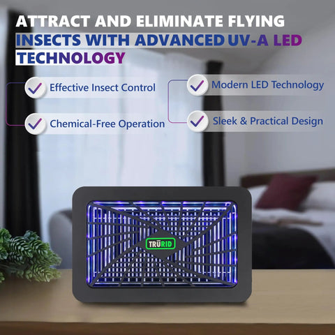 Powerful Indoor Bug Zapper With UV A LED That Kills Mosquitoes And Flies For Homes Offices And Patios, A Killer Fly Trap