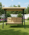 Reinforced RipLock 350 Replacement Canopy Top Cover For North Haven Swing SC-J-100GS Beige Model Specific Custom Fit Patio