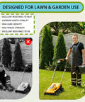 Two images showing a lawn mower in use, with text highlighting benefits of a 5/8 Inch By 178 Inch Drive Belt Replacement For TimeCutter HD X5450 XS5450 ZX5400 And Hustler 602744 Riding Mower - Replaces 133-7076 Belt, showcasing its lawn and garden use.