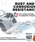 M14x1.5 Open End Bulge Acorn Lug Nut 60 Degree Conical Seat Three Quarters Inch Hex 0.84 Inch Height 0.90 Inch Diameter Cold Forged Carbon Steel 20 Pack For Aftermarket Wheels Or Factory Wheels With Hubcaps showing rust resistance.