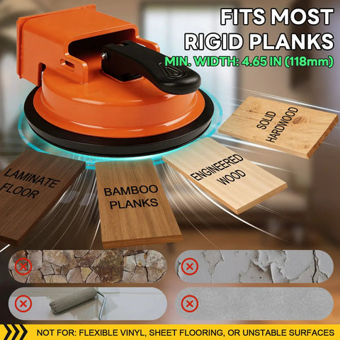 Heavy Duty Floor Gap Fixer Tool With A Strong Suction Cup Plank Grabber For Laminate, Engineered Wood And Vinyl Plank Flooring Repair, DIY Friendly, Instantly Close Gaps From Seasonal Shifts And Everyday Use