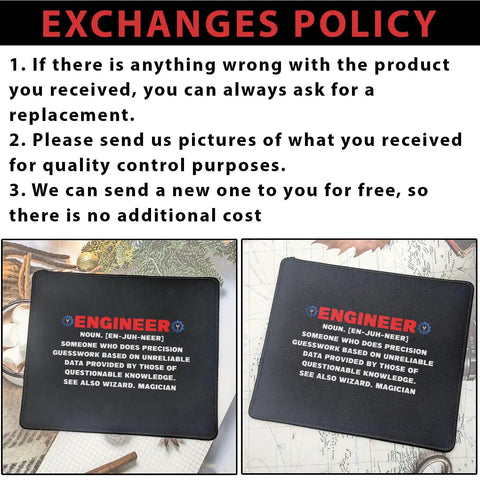 Engineer Definition Mouse Pad For Engineers And Engineering Students Nerd Gift, desk mat with text on table