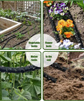 Heavy Duty Double Layer Soaker Hose For Drip Irrigation That Saves 80 Percent Water in garden and flower beds