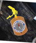 Orienteering Compass With Luminous Pointer For Hiking And Outdoor Adventures Compact Acrylic Design Ultra Lightweight Portable Safety Tool