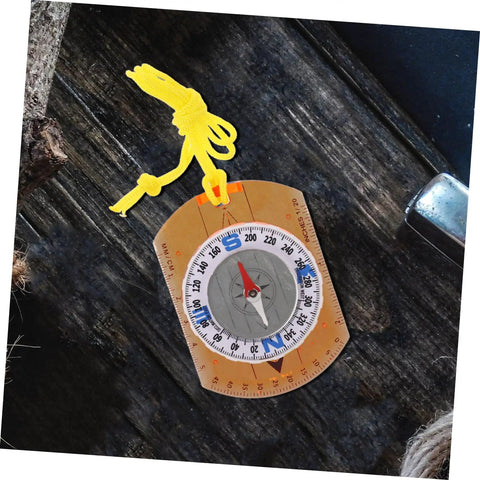 Orienteering Compass With Luminous Pointer For Hiking And Outdoor Adventures Compact Acrylic Design Ultra Lightweight Portable Safety Tool