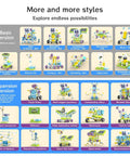 Diagram showing models of Solar Powered Robot Kit For Kids Aged 4 To 12, 434 Piece STEM Building Set With Solar Panel Gears And Sensors.