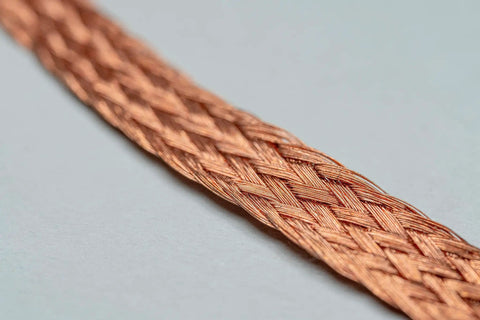 Close-up of flexible copper braid for No Clean Desolder Braid 3.0mm Wide 1.5m Length for SMD Component Solder Removal