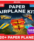 Ultimate Paper Airplane Craft Kit For Kids Ages 4 And Up With 120 Planes Across 10 Designs To Build Fly And Experiment While Learning Flight Science Through Hands On STEM Fun, 120+ paper planes box