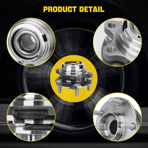 2 Pack Front Wheel Hub And Bearing Assembly Fits Altima 2007 To 2018, Maxima 2009 To 2023, Murano 2015 To 2018 product details