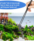 Axolotl Aquarium Feeding Kit With Coral Feeder Tube And Straight And Curved Tweezers, Stainless Steel Tools For Easy Feeding And No-Fuss Tank Cleanup, 3 Piece Set, feeding in aquarium
