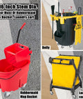 Swivel Stem Caster Set Four Inch Wheel with Seven Sixteenth Inch Stem Diameter for Rubbermaid Mop Buckets and Carts