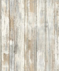 White Distressed Wood Peel And Stick Wallpaper Easy No Mess No Paste Install for Quick DIY Room Makeover Durable Finish