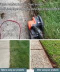 Two Pack EB 007 Seven And A Half Inch Edge Hog Built Tough Edger Replacement Blade For Black And Decker LE750 in use on lawn
