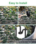 Installation of No Dig Garden Fence 27 Ft Long With 20 Panels 13 Inch High Rustproof Metal Stakes Outdoor Border Fence For Dogs Rabbits Ground Defense