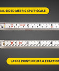 FR-72 Carpenter's Folding Rule Built Tough Workhorse Lightweight Composite Ruler with dual-sided split-scale.