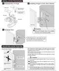 Installation procedure for 3 way adjustable concealed door hinge for wood doors, easy install hidden mount, heavy duty stainless steel.