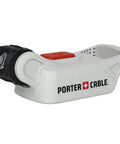 20V Max Cordless LED Work Light Featuring A Smooth Pivoting Neck And Rubberized Grip Handle Made For Serious Garage Builds And Construction Sites Providing Badass Brightness And Zero Fatigue Operation Bare Tool side view with Porter Cable branding.