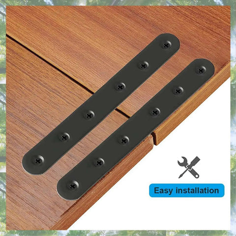 8 PCs Flat Straight Stainless Steel Brackets, Heavy Duty Mending Plates To Reinforce Wood And Metal Joints, Pro Level Furniture Repair Kit For Shelves And Drawers, Essential Hack To Keep Your Gear On Point