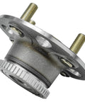 Close-up of Pair Rear Wheel Hub And Bearing Assembly For Honda Civic 2001 To 2005 And Acura EL 2001 To 2005 4 Lug With ABS