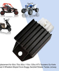 12V 4 Pin Drop In Ready Voltage Regulator Rectifier Replacement For 50cc To 125cc ATVs Scooters Go Karts Quads Moped