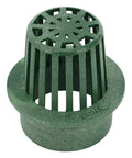 3-Inch Atrium Drain Grate For Small Lawns, Patios And Mulched Beds, Connects To 3-Inch Drain Pipes And Fittings, Plastic Green
